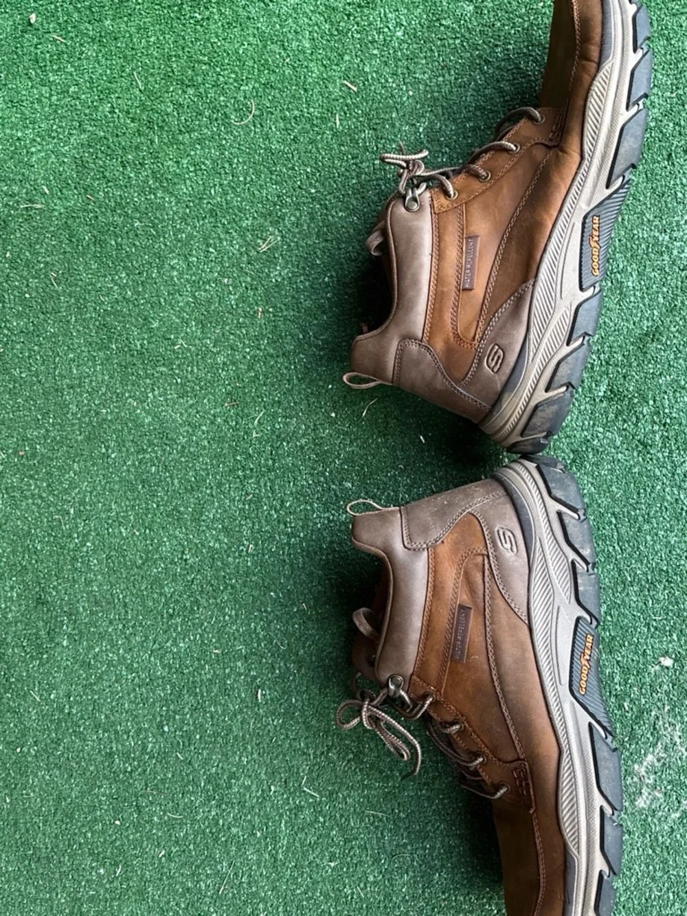 Skechers Brown Leather Lace-Up Outdoor Boots